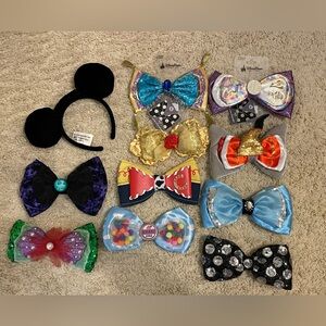 Disney Parks Swap Your Bow Interchangeable ears headband lot rare discontinued